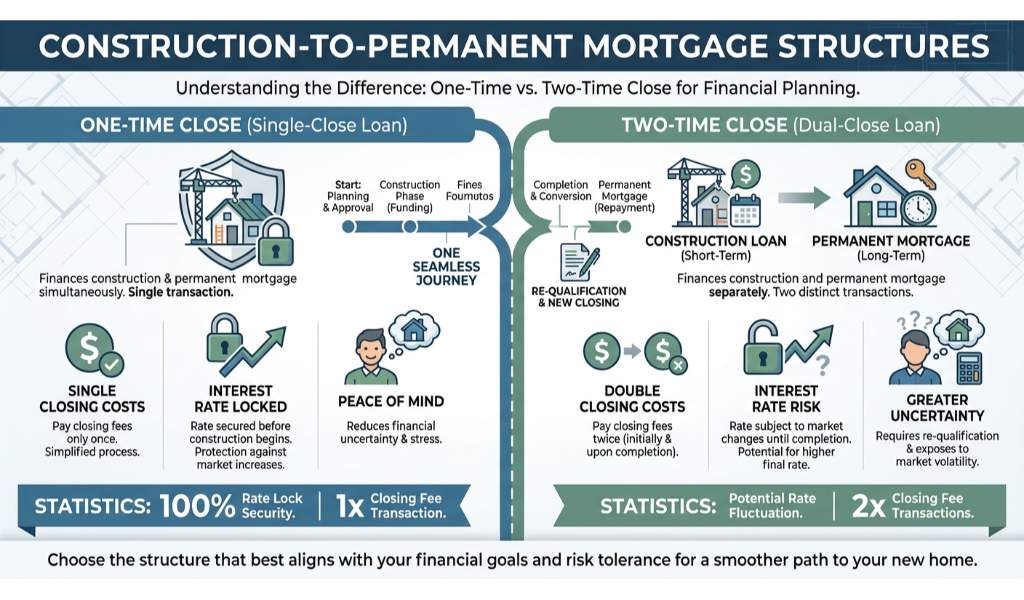 One-Time Close vs. Two-Time Close Construction Loans