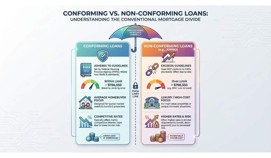 Conforming vs. Non-Conforming Conventional Loans