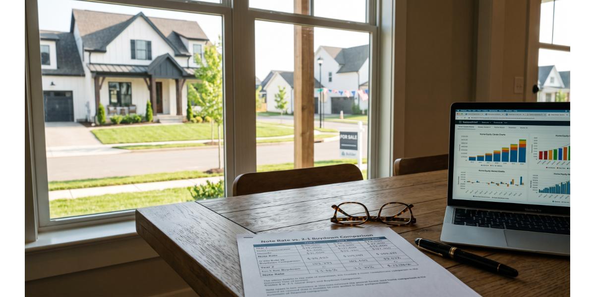 2-1 Buydowns on Spring Hill and Murfreesboro New Construction: Subsidy vs Note Rate